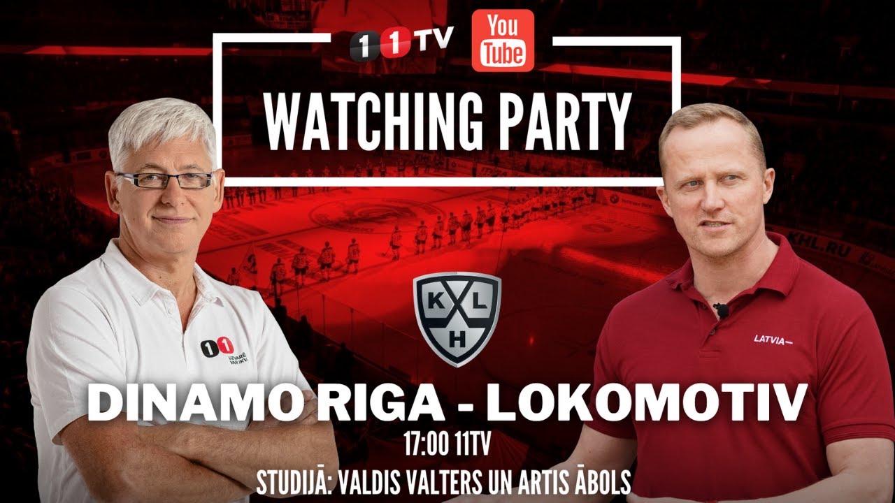 🔴 DINAMO RIGA – LOKOMOTIV | KHL Watching Party Ģenerāli un Arti Ābolu