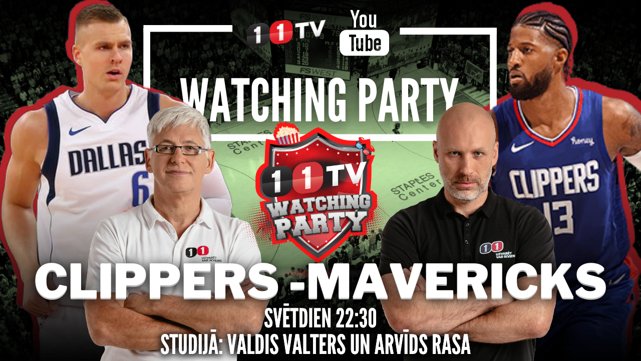 🔴 CLIPPERS-MAVERICKS | NBA Watching Party ar Ģenerāli un Bukmeikeru