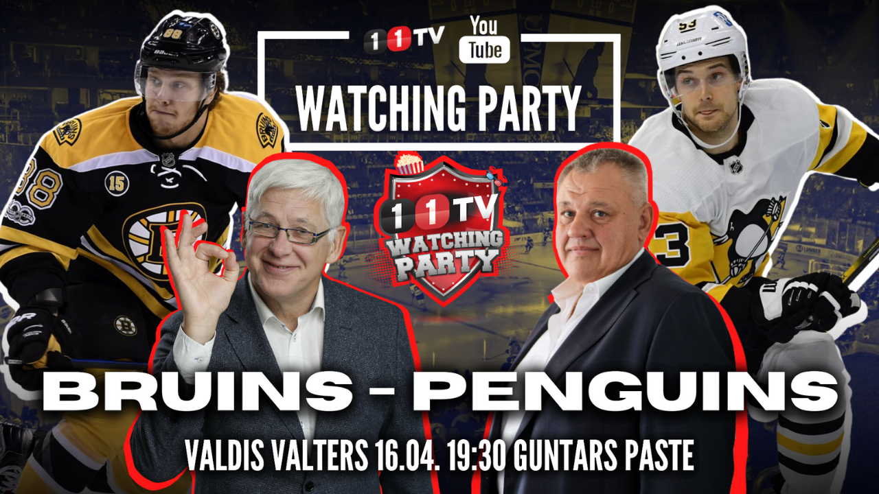 BRUINS – PENGUINS | NHL Watching Party ar Guntaru Pasti un Ģenerāli