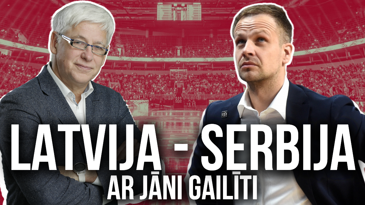 Saruna ar Jāni Gailīti pirms spēles ar Serbijas izlasi